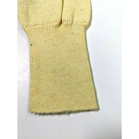 Cabi Cardigan Sweater Yellow Size Medium Lace Confetti Sunny Sunshine Academia - Picture 8 of 14